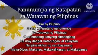 Panunumpa ng Katapatan sa Watawat ng Pilipinas [upl. by Guinna]