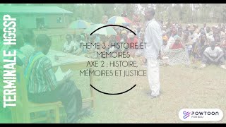 TERMINALE HGGSP  Histoire mémoire et justice [upl. by Herc890]