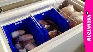 Chest Freezer Organization  How to Organize a Deep Freezer [upl. by Aivatnahs]