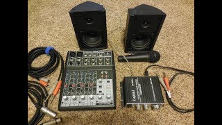 How to set up a Xenyx 802 mixer for a portable Home Karaoke system that still sounds good [upl. by Boeke]