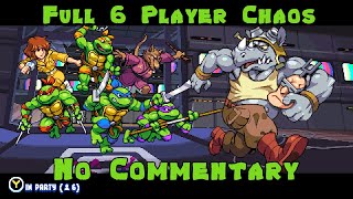 TMNT Shredders Revenge  Full 6 Player  No Commentary  Story Mode Walkthrough [upl. by Sirovaj]