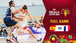 Spain v France  Full Game  FIBA U19 Basketball World Cup 2021 [upl. by Errehs]