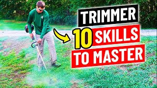 How to Use a String Trimmer  10 Skills to Master [upl. by Etom]