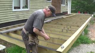 DIY Deck Part 9  Fastening Deck Boards [upl. by Hesther]