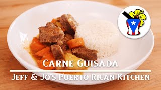 Carne Guisada Beef Stew  Easy Puerto Rican Recipe [upl. by Everard]