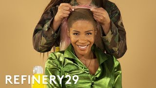 I Got A Light Pink Wig From A Celebrity Stylist  Hair Me Out  Refinery29 [upl. by Ttik]