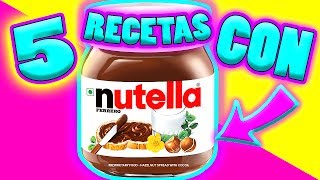 5 RECETAS FÁCILES con NUTELLA que DEBES PROBAR  Gabriela Isabel [upl. by Immij413]