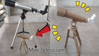 How to make working telescope at home Mini Telescope like original 🔭 [upl. by Arnoldo594]