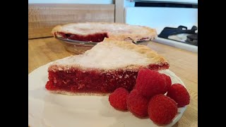 Raspberry Pie Recipe with Frozen Berries [upl. by Ecnarf]