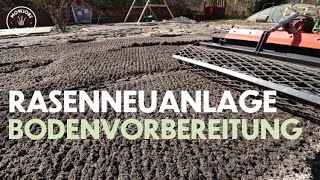 Rasenneuanlage  Bodenvorbereitung [upl. by Oiralih]