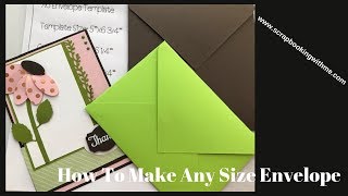 How To Make Any Size Envelope [upl. by Madai822]