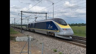 High speed trains  Eurostar TGV InOui OUIGO in France [upl. by Tana]