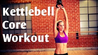 15 Minute Kettlebell Core Workout For Strong Abs [upl. by Eldreeda662]