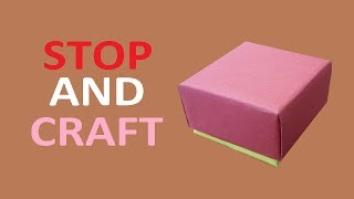 How to make a Gift Box from Cardboard or Paper [upl. by Oniliuqnart913]