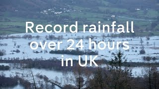 Cumbria floods UK sees record rainfall in 24 hours after Storm Desmond [upl. by Kermie]