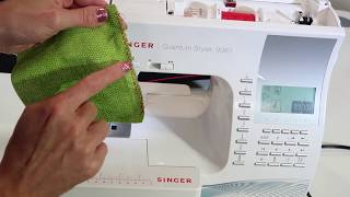 Singer Quantum Stylist 9960 18 Overlock Stitch [upl. by Livia]