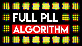 Complete PLL 21 Cases Algorithms amp Fingertricks [upl. by Erlin]