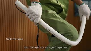 How to bend PVC conduits with spring  LESSO [upl. by Antsirhc879]