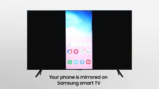 Samsung Smart TV How to mirror your phone screen on the TV [upl. by Anawat564]