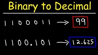 How To Convert Binary To Decimal  Computer Science [upl. by Tennos]