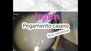 Pegamento casero BARATO Engrudo resistente [upl. by Ainesej]