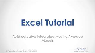 Excel Tutorial ARIMA Models [upl. by Aihsot]