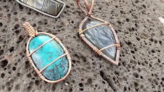 Wire Wrap Pendant Tutorial [upl. by Aubrette]