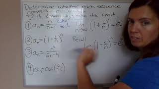 Determining whether a sequence converges or diverges [upl. by Ynatsyd638]