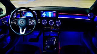 BEST Ambient Lights 2021 Mercedes AClass Night Review ExteriorInteriorPOV Drive [upl. by Nett]