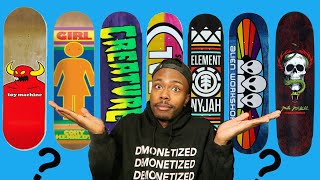 WHICH SKATEBOARD COMPANIES ARE THE BEST [upl. by Othe]