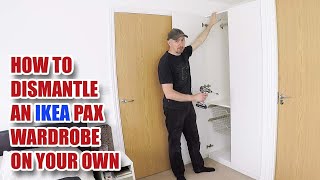 How to Dismantle an IKEA Pax Wardrobe by yourself [upl. by Skricki650]