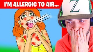 Im ALLERGIC TO AIR and THIS is how I survive True Story Animation [upl. by Knox]