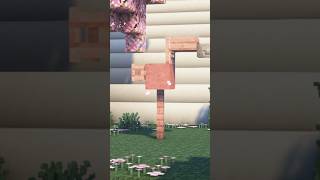 how to make a flamingo statue in Minecraft🦩 [upl. by Navarro147]