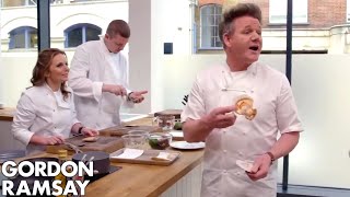 Gordon Ramsay Tries To Teach A Spice Girl How To Cook Scallops [upl. by Kordula]