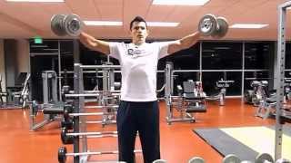 Vuelos Laterales con Mancuerna Dumbbell Lateral Raises [upl. by Mellen]