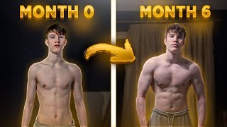 6 Month Body Transformation from Skinny to Less Skinny [upl. by Aeht]