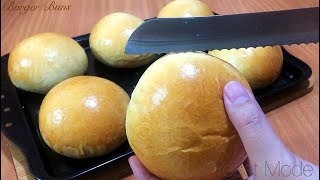 Make soft BURGER BUNS from Home Easy Recipe [upl. by Nivrehs]