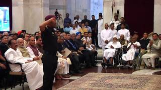 President Kovind presents Padma Bhushan to Mahendra Singh Dhoni [upl. by Korwun]