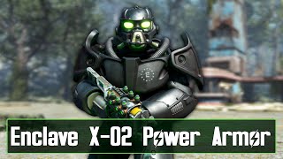 Incredible New Enclave X02 Power Armor  Fallout 4 Mod Review [upl. by Leraj]