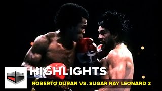 Roberto Duran vs Sugar Ray Leonard 2 El NO MÁS [upl. by Cyndie]