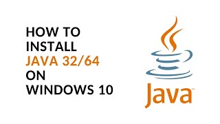 How to Install Java 3264 on Windows 10 [upl. by Woehick]