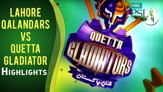 Match 18 Lahore Qalandars vs Quetta Gladiators  Highlights [upl. by Miru]