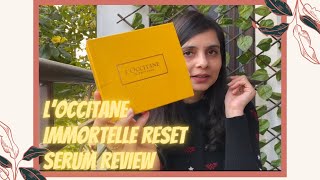 L’Occitane Immortelle Reset Serum Review  How I feel about the whole L’Occitane experience [upl. by Llennyl]