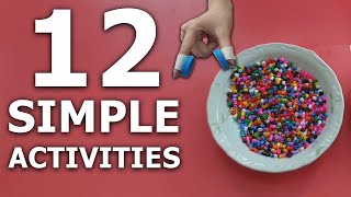 12 Simple Activities to do at Home for 45 Year Olds  Easy Craft For Kids [upl. by Kovacs]