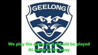 Geelong Cats theme song Lyrics  AFL SingALong [upl. by Nanny141]