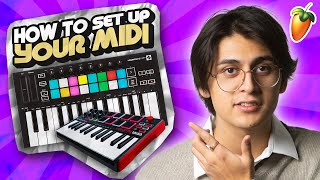 How To Set Up MIDI on FL Studio 20 2023 [upl. by Kynthia618]