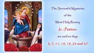 The Sorrowful Mysteries  In Petition  Annual 54 Day Rosary Novena [upl. by Nidnerb]