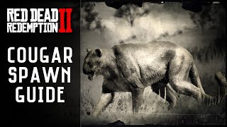 RDR2  Cougar Location  Master Hunter 6 Red Dead Redemption 2 [upl. by Mlawsky567]