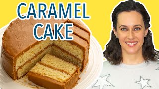 Southern Caramel Cake Recipe from Southern Living  How to Make Caramel Icing [upl. by Orvah]