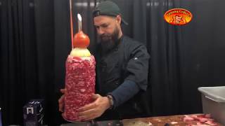 Making Shawarma Building Technique by Spinning Grillers New York [upl. by Chelton]